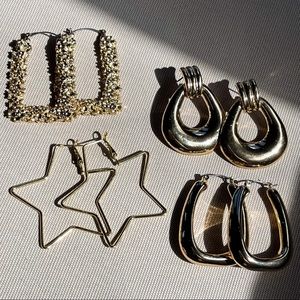 ASOS Gold Trendy Earring Bundle